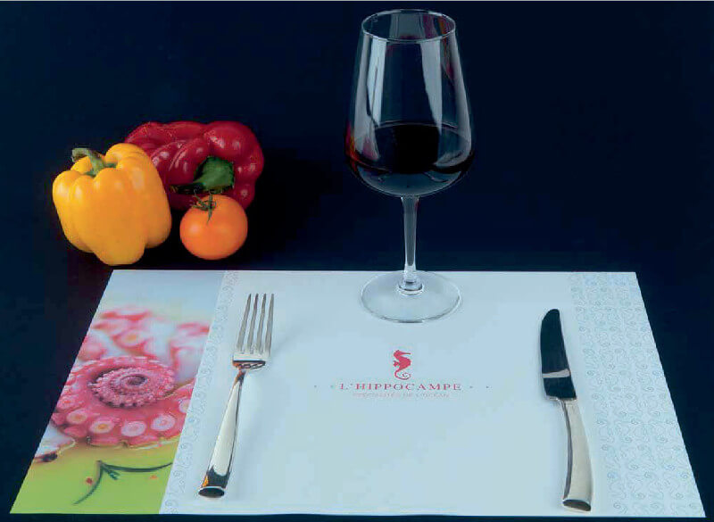 Fab’Imprim – set de table pour restaurant